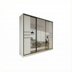 Szafa przesuwna Trend 8 250 Biały Mat