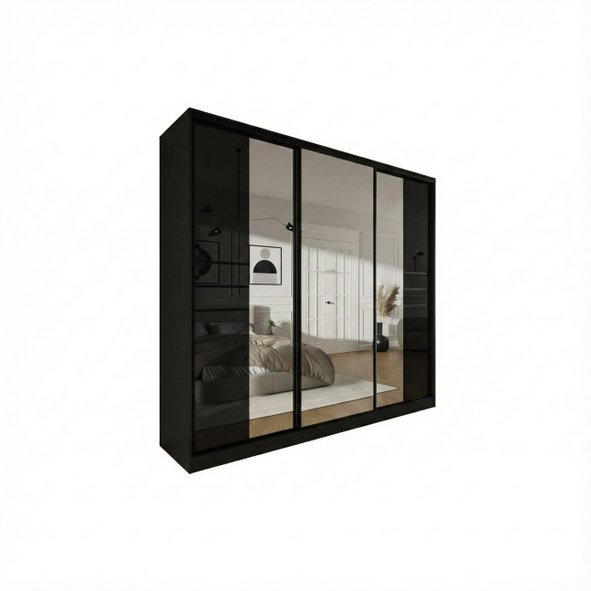 Szafa przesuwna Trend 8 250 Czarny Połysk