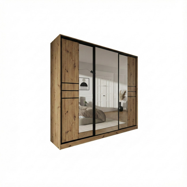 Szafa przesuwna Trend 8 250 Dąb Artisan