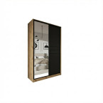 Szafa przesuwna Trend 9 150 Dąb Artisan + Czarny Mat