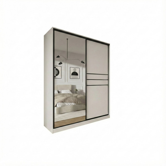 Szafa przesuwna Trend 9 180 Biały Mat