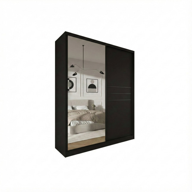 Szafa przesuwna Trend 9 180 Czarny Mat