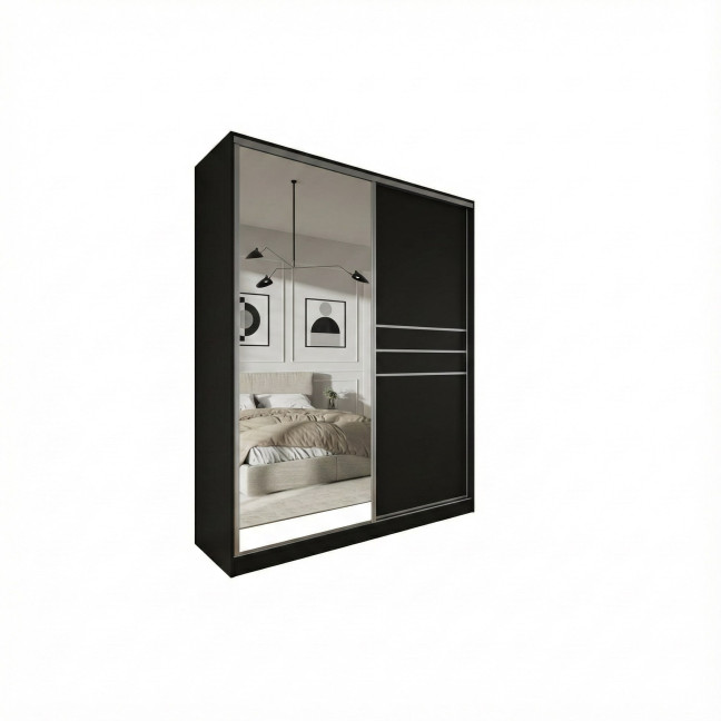 Szafa przesuwna Trend 9 180 Czarny Mat