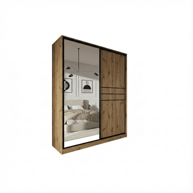 Szafa przesuwna Trend 9 180 Dąb Artisan