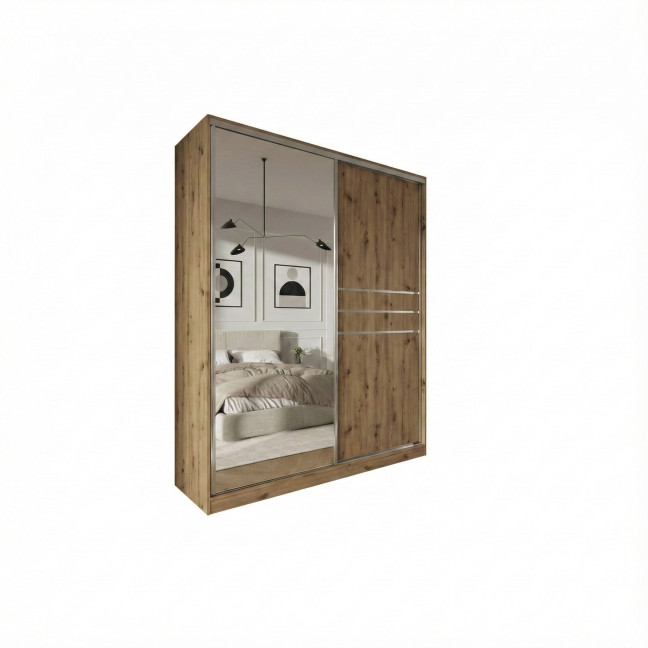 Szafa przesuwna Trend 9 180 Dąb Artisan