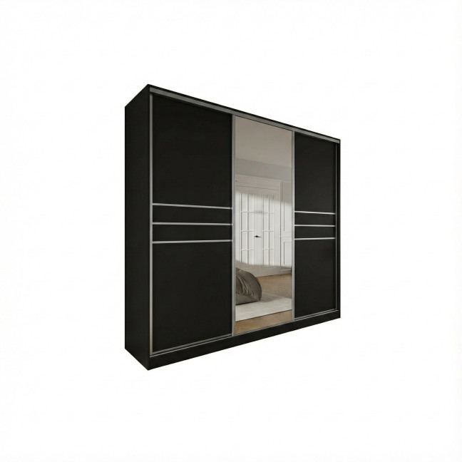 Szafa przesuwna Trend 9 250 Czarny Mat