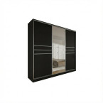 Szafa przesuwna Trend 9 250 Czarny Mat