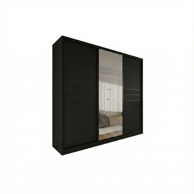Szafa przesuwna Trend 9 275 Czarny Mat