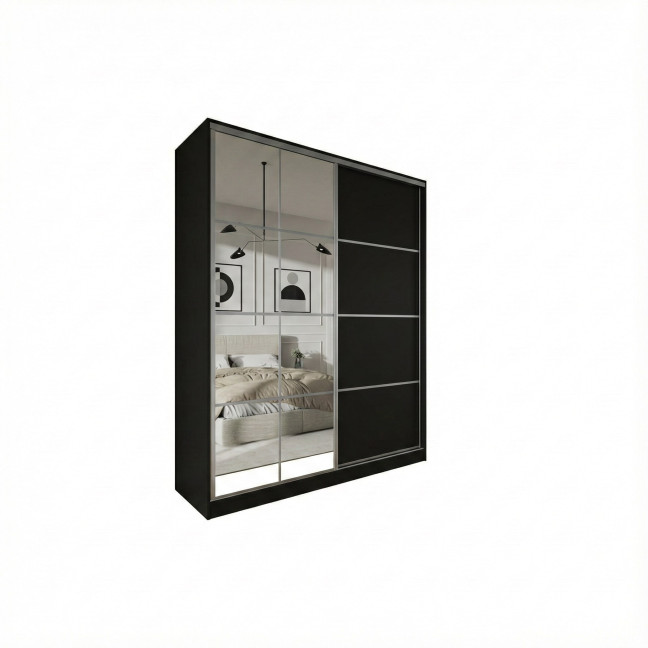 Szafa przesuwna Trend 10 180 Czarny mat