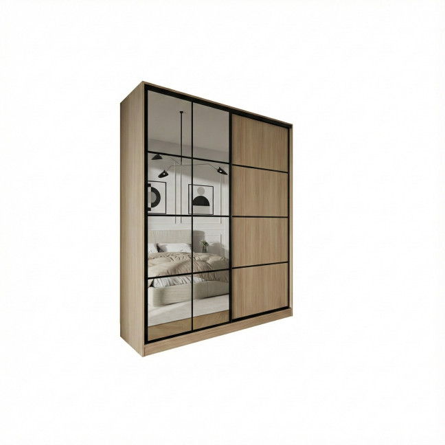 Szafa przesuwna Trend 10 180 Dąb Barbera Piaskowy