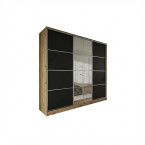 Szafa przesuwna Trend 10 275 Artisan/Czarny mat