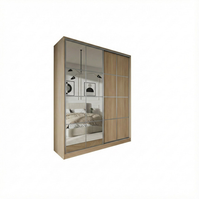 Szafa przesuwna Trend 12 200 Dąb Barbera Piaskowy