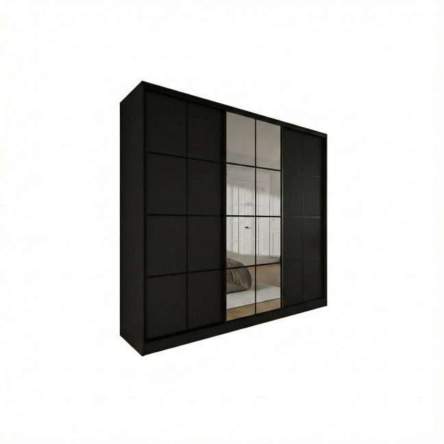 Szafa przesuwna Trend 12 250 Czarny mat