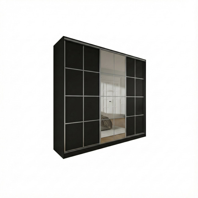 Szafa przesuwna Trend 12 250 Czarny mat