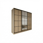 Szafa przesuwna Trend 12 250 Dąb Barbera Piaskowy