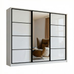 Szafa Przesuwna Porto 270 Biały Połysk