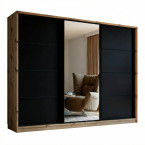 Szafa Przesuwna Mia 200 Artisan + Czarny