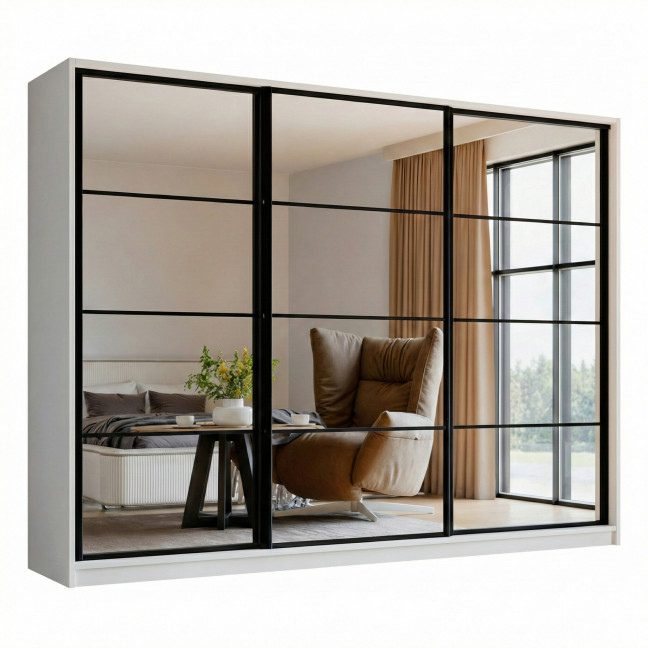 Szafa Przesuwna Diana 270 Biały Mat