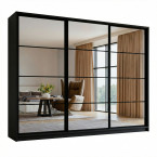 Szafa Przesuwna Diana 180 Czarny Mat