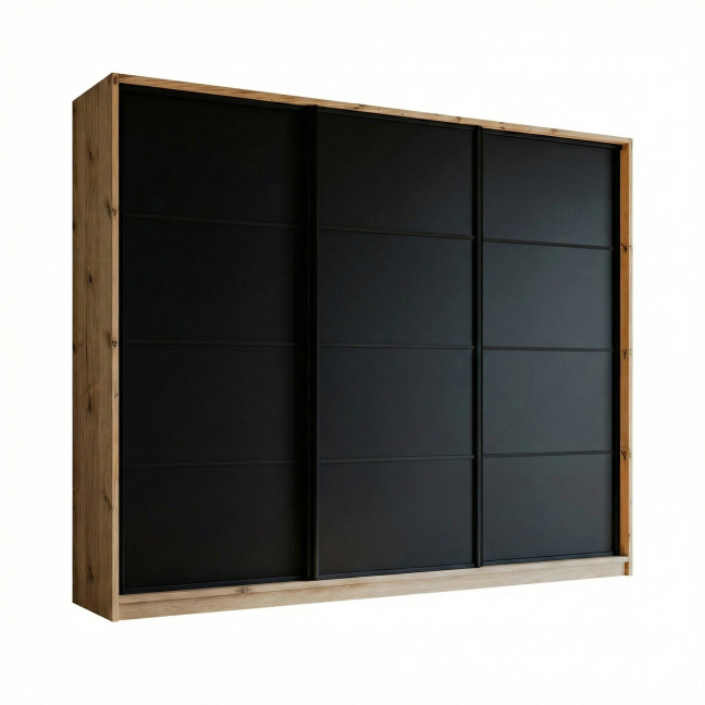 Szafa Przesuwna Matt 180 Artisan + Czarny