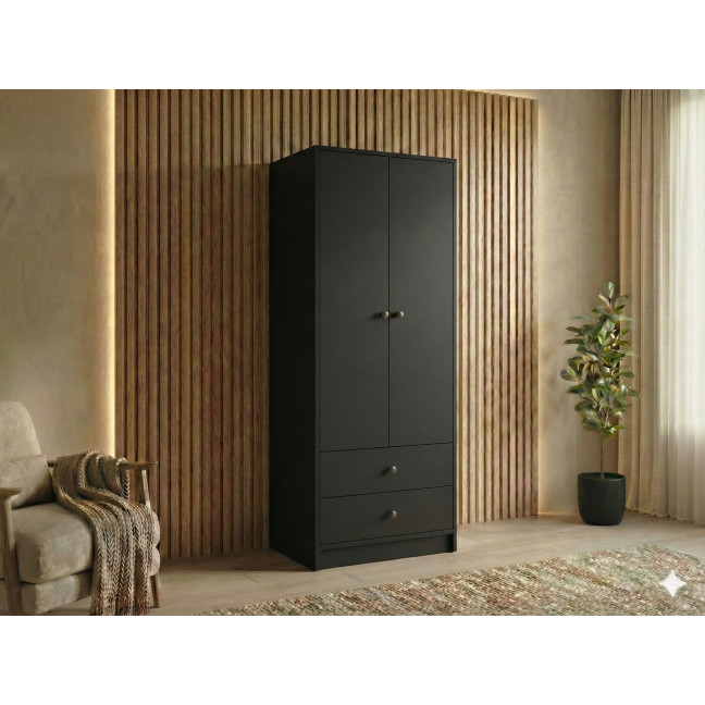 Szafa uchylna Ariva 80 cm Czarny Mat