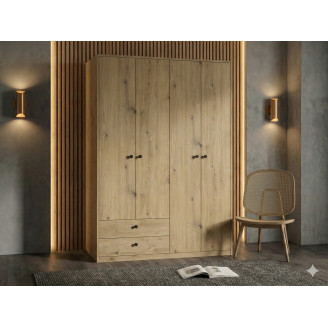 Szafa uchylna Ariva 140 cm Dąb Artisan
