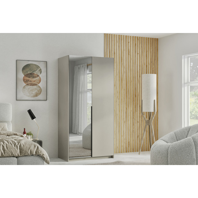 Szafa uchylna Lara Z Lustrem 100 cm Kaszmir
